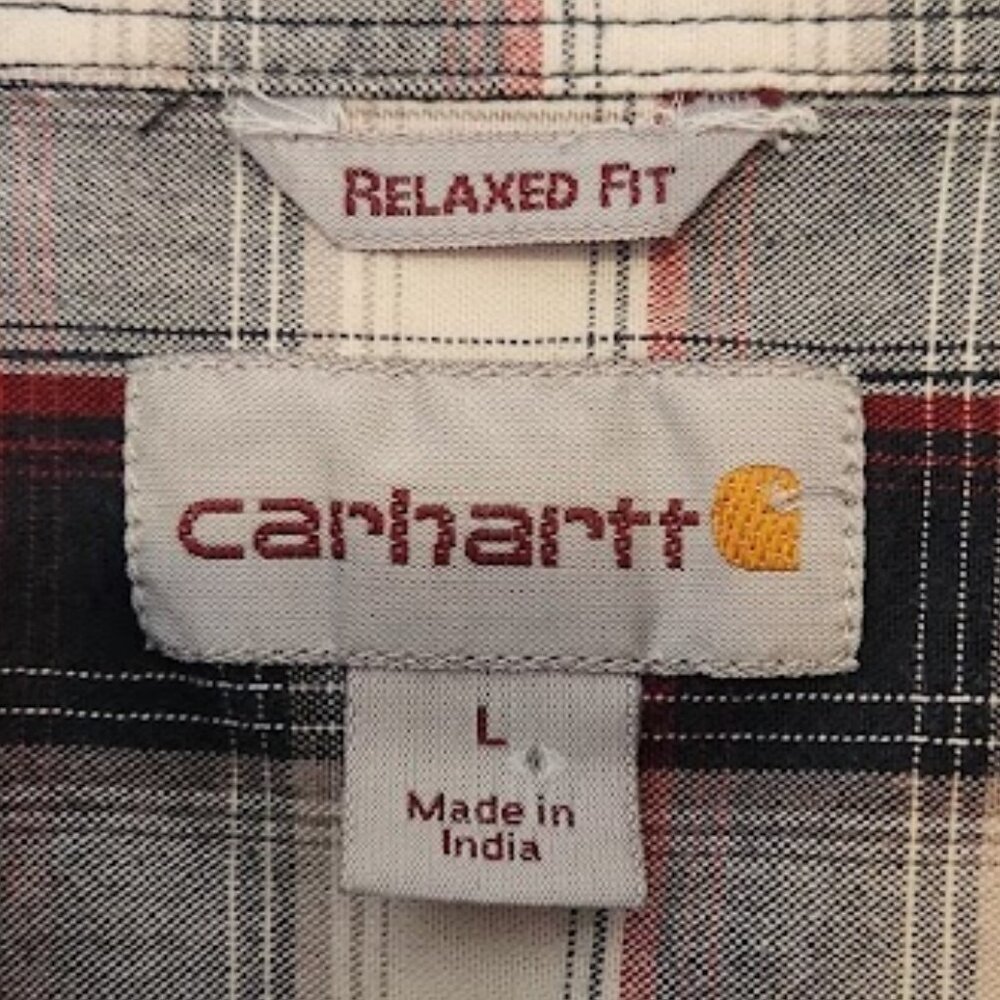Carhartt Men's Short Sleeve Button-down Shirt Size Large - Picture 3 of 4